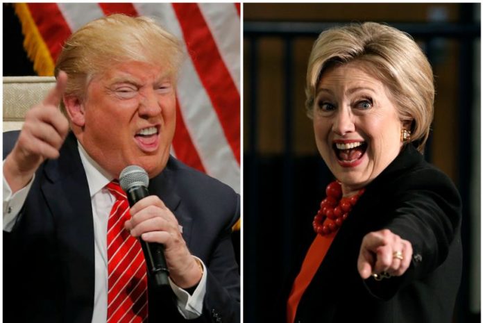 trump-hillary ट्रंप