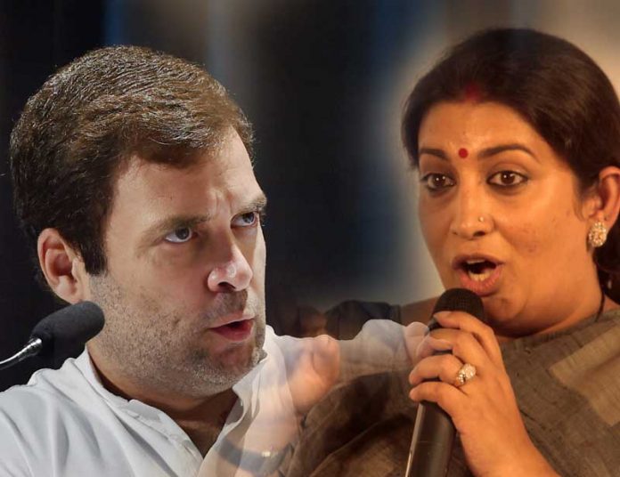 Smriti-Irani-Rahul Gandhi