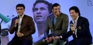 Sourav Ganguly, V.V.S. Laxman and Sachin Tendulkar